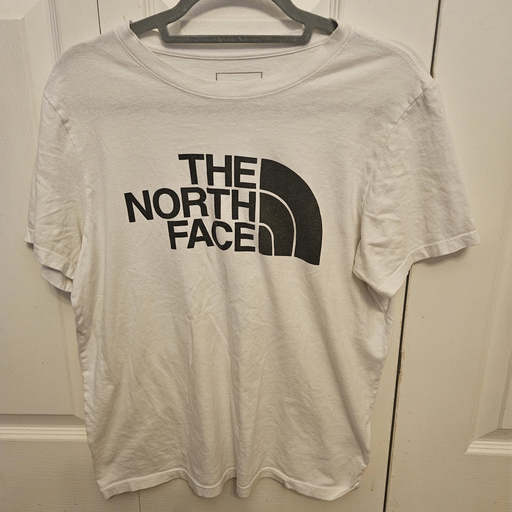 The North Face Womens White and Black Logo Tee